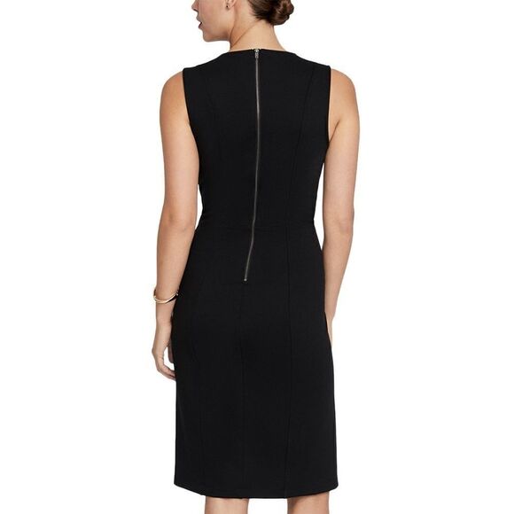 NWT RACHEL Rachel ROY L Anabell Seamed Sheath Cocktail Dress | Black - Picture 6 of 9